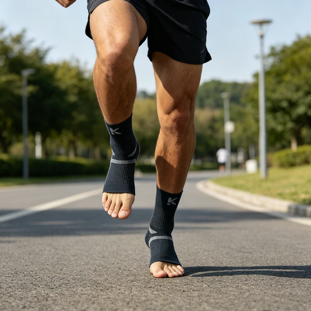 Ankle Brace Sock - 1 Pair Elastic Ankle Brace Sleeve,