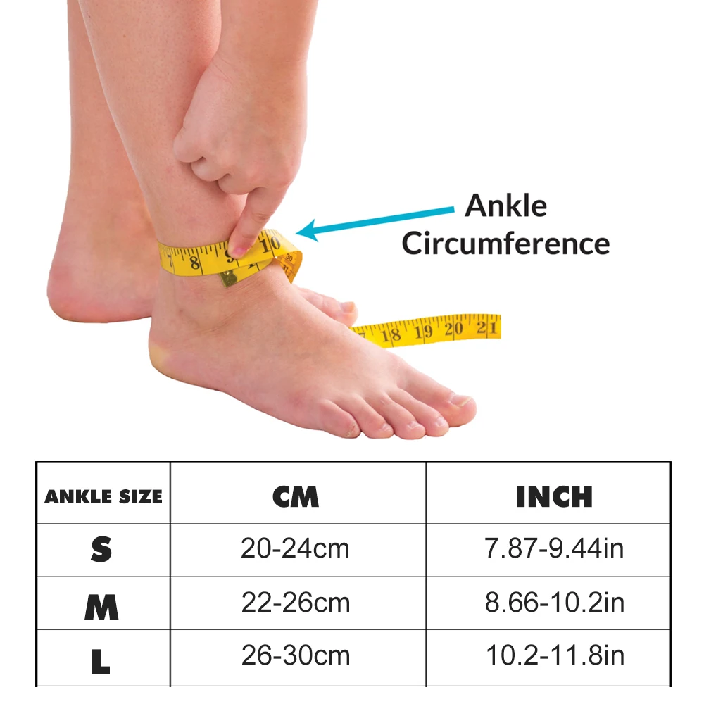 1 Pair Elastic Ankle Brace Sle - Ankle Brace Sock 评论和价格